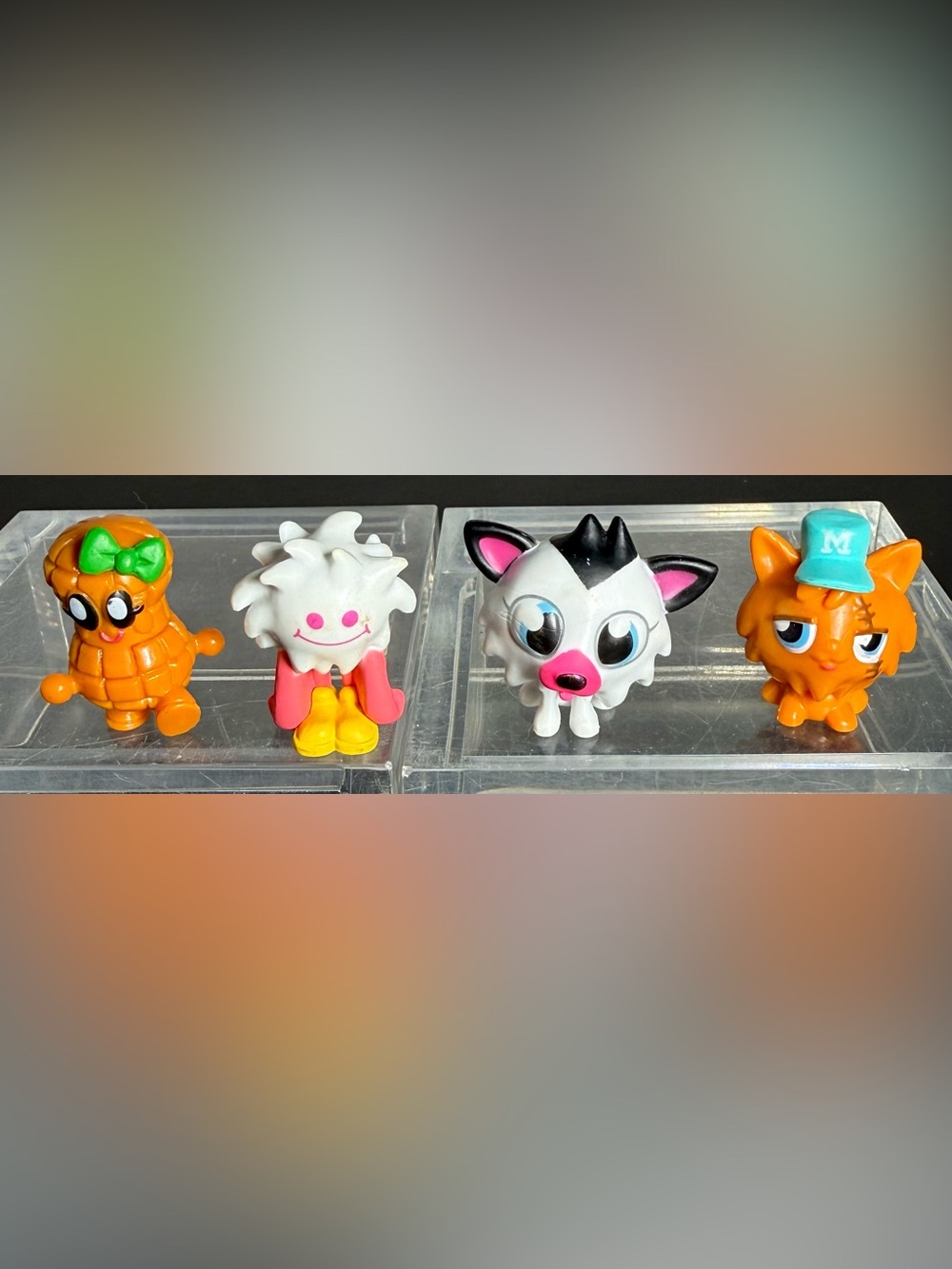 Vintage Moshi Monsters Moshlings Figures Lot of 4 - Shelly Flumpy White Fang